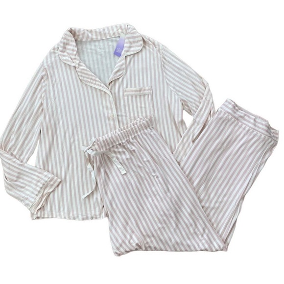 Women’s Stars Above Beautifully Soft Modal Blend Pajama Set - Pink Stripes - Picture 5 of 5